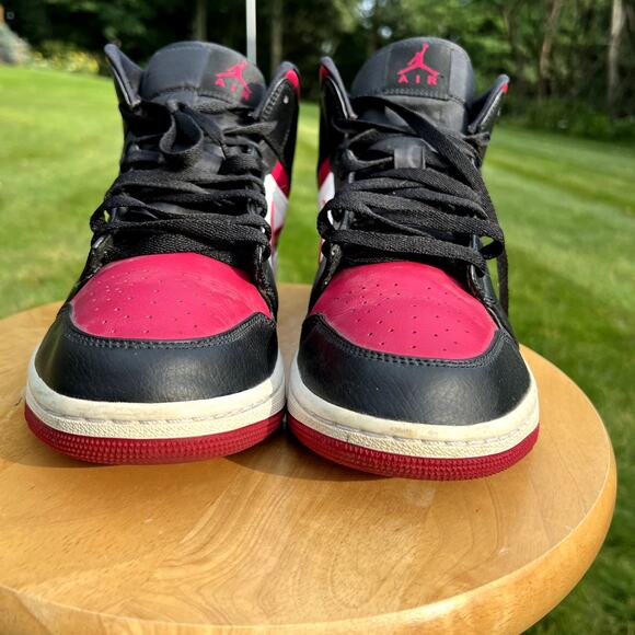 Nike Air Jordan 1 Mid Noble Red Men\'s Shoes - Size 10 - Ships Now main image 7